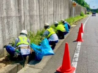 作業風景　草取り